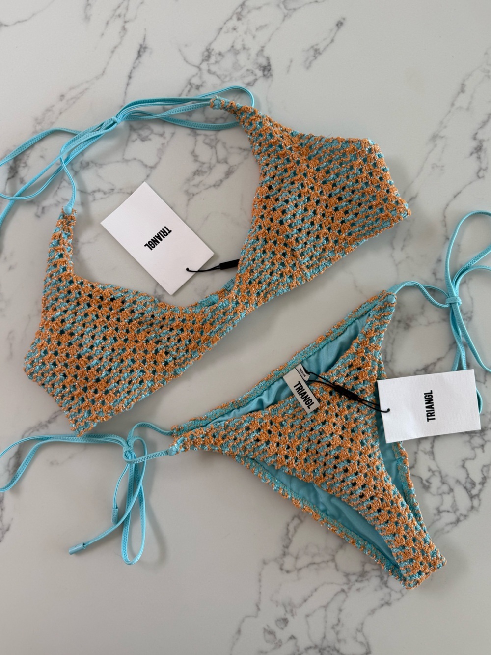 Triangl Cora Crochet Bikini SET - Serna Sparkle - M/XL